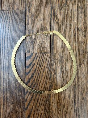 J.Crew Gold Disc Choker Necklace - Women's Jewelry